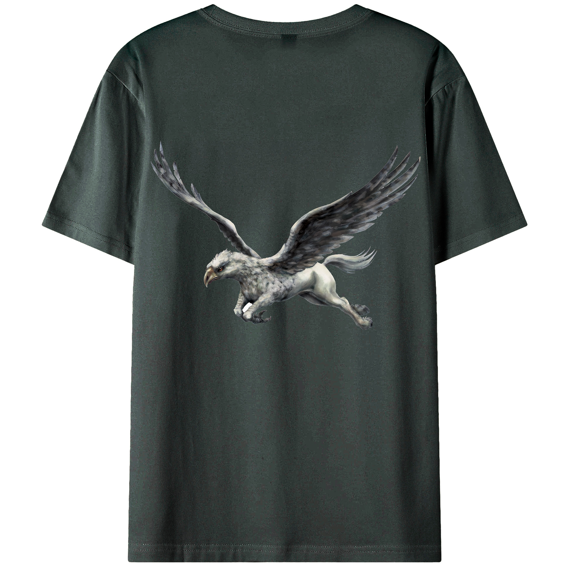 （画像用） Harry Potter ハリー・ポッターシリーズ 綿100％ メンズ半袖Tシャツ（バックプリント） 通気性